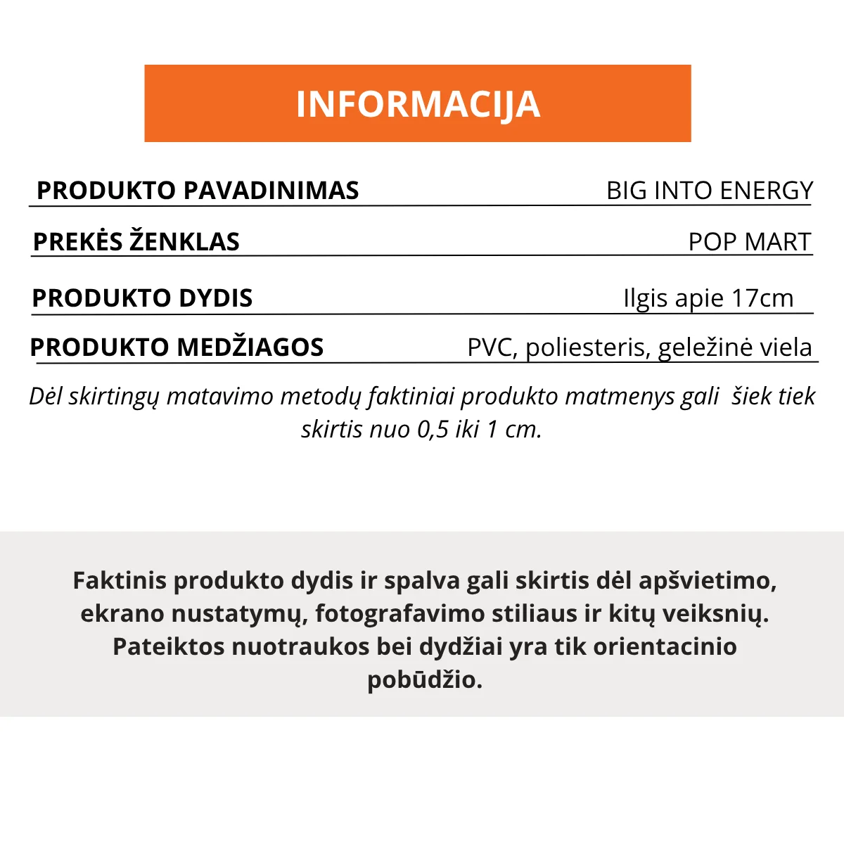 big into energy paaiskinimas