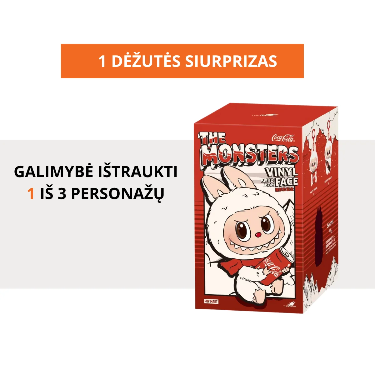 labubu coca cola pakuote 1vnt