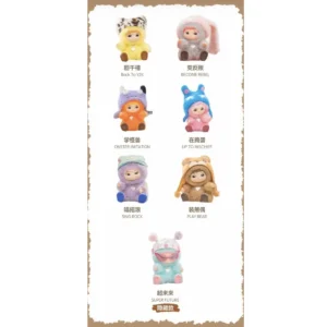 WAKUKU Fuzzy Trendy Fun Party Series visi personazai