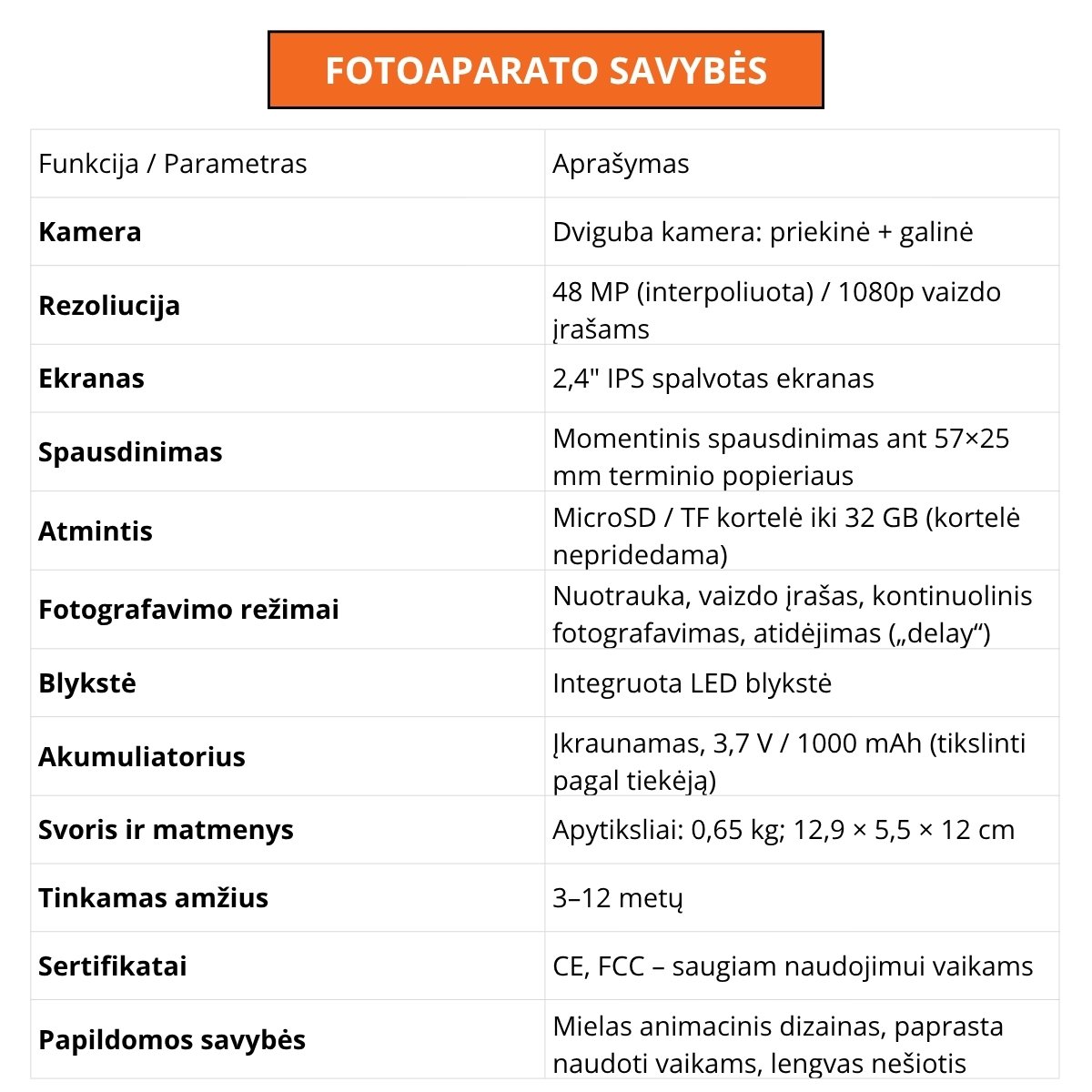 ismanusis vaikiskas momentinis fotoaparatas lapiukas 4